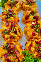 Load image into Gallery viewer, Macaroni and Cheese Bites with Smoked Beef Bacon Pieces
